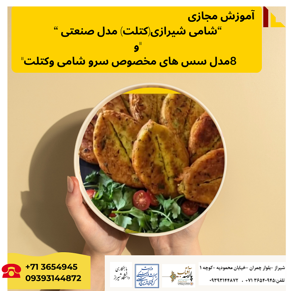 “شامی شیرازی(کتلت) مدل صنعتی و 8مدل سس جهت سرو “
