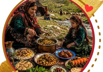گزارش تصویری آموزش مجازی آشپزی اقوام ایرانی خوان لرستان در مؤسسه آفتاب پارسه